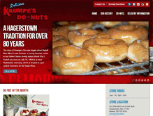 Tablet Screenshot of krumpesdonuts.com